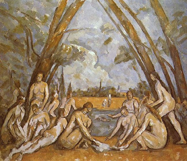Paul Cezanne The Large Bathers Norge oil painting art
